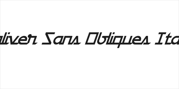 Galiver Sans Obliques Italic Logo