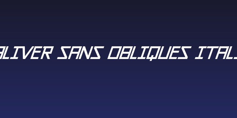 Galiver Sans Obliques Italic Social Header