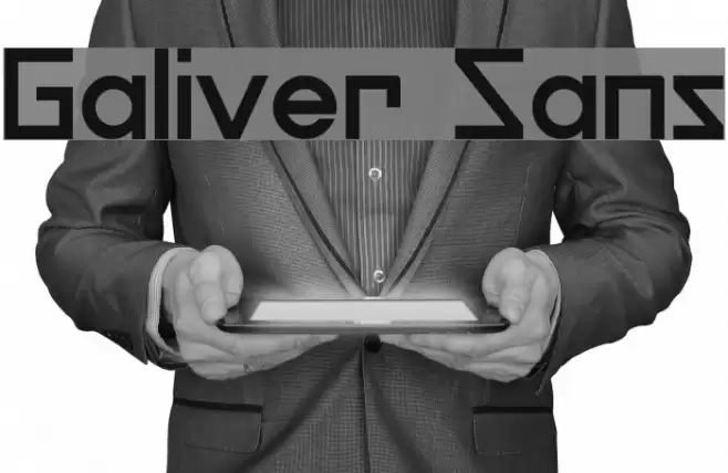Galiver Sans Font examples