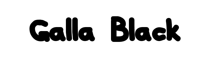 Galla Black  font caratteri gratis