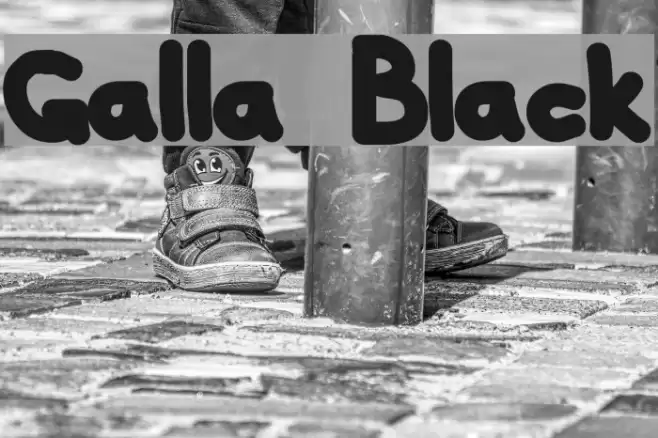 Galla Black フォント examples