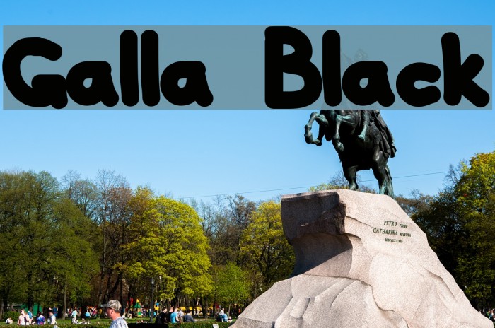 Galla Black Font examples
