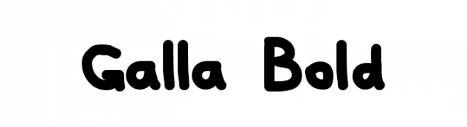 Galla Bold  免费字体下载