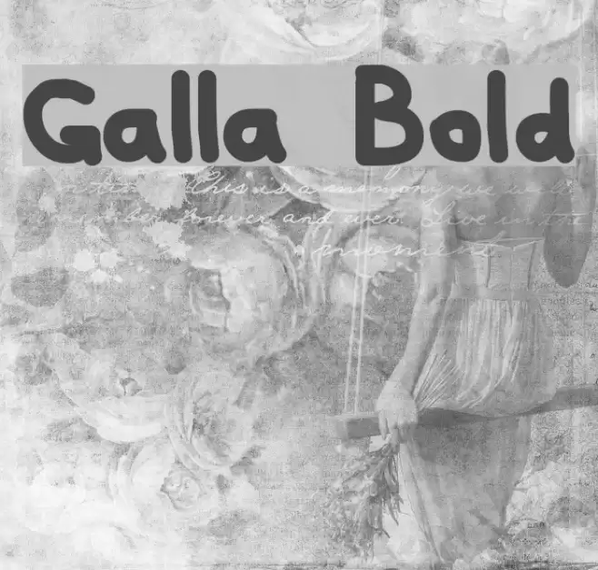 Galla Bold Polices examples