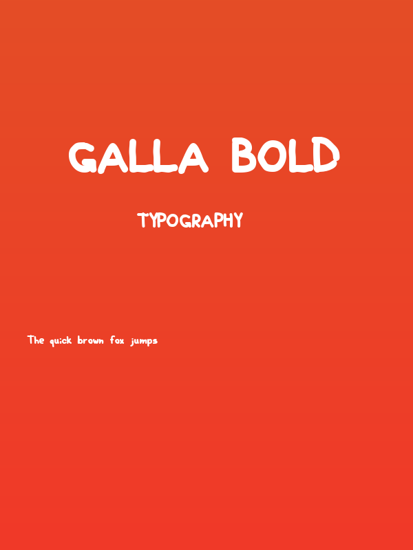 Galla Bold Poster