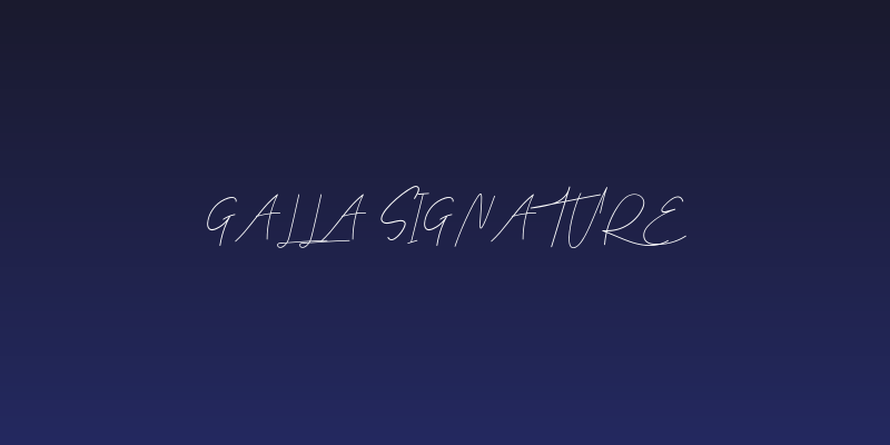 Galla Signature Social Header