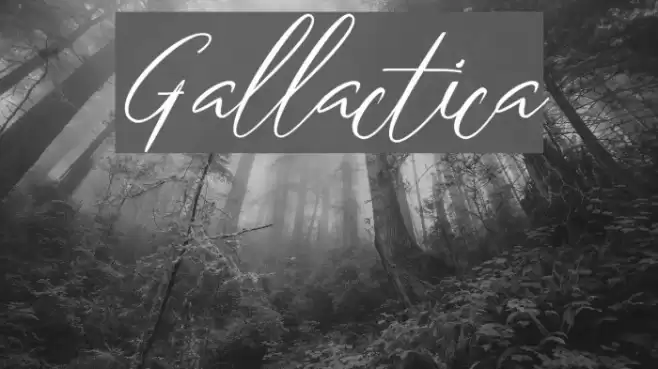 Gallactica Font examples