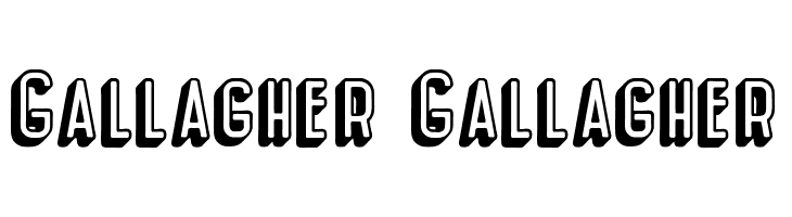 Gallagher Gallagher  Frei Schriftart Herunterladen