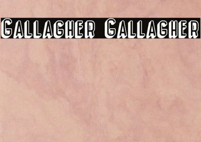 Gallagher Gallagher Example 1
