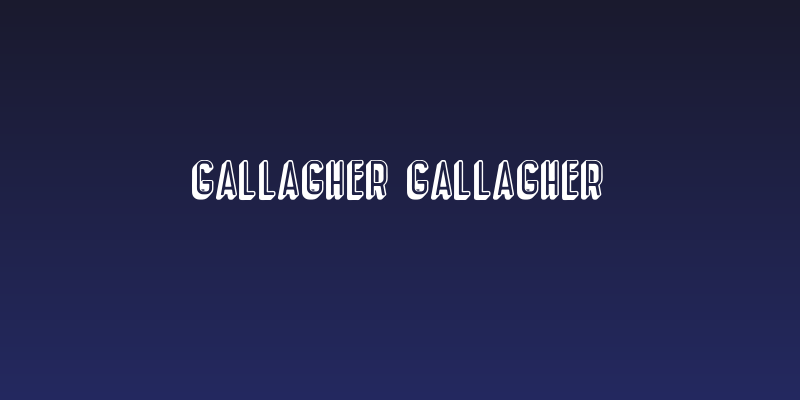 Gallagher Gallagher Social Header