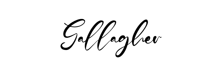 Gallagher  font caratteri gratis