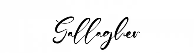 Gallagher  Frei Schriftart Herunterladen