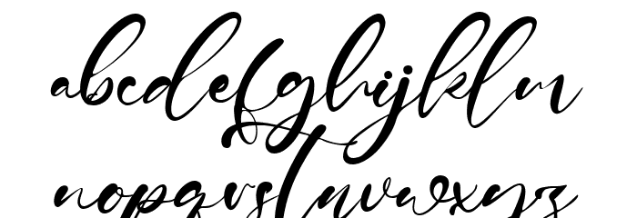 Gallagher Font LOWERCASE