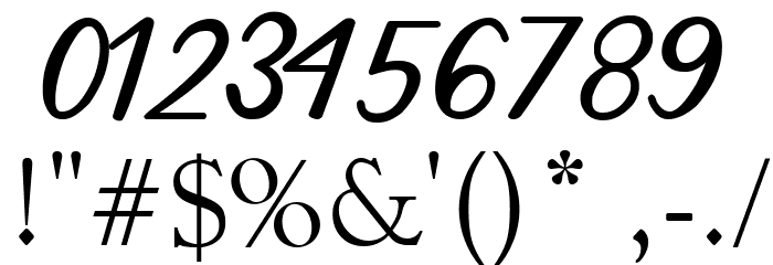 Gallant Font OTHER CHARS