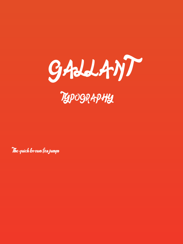 Gallant Poster