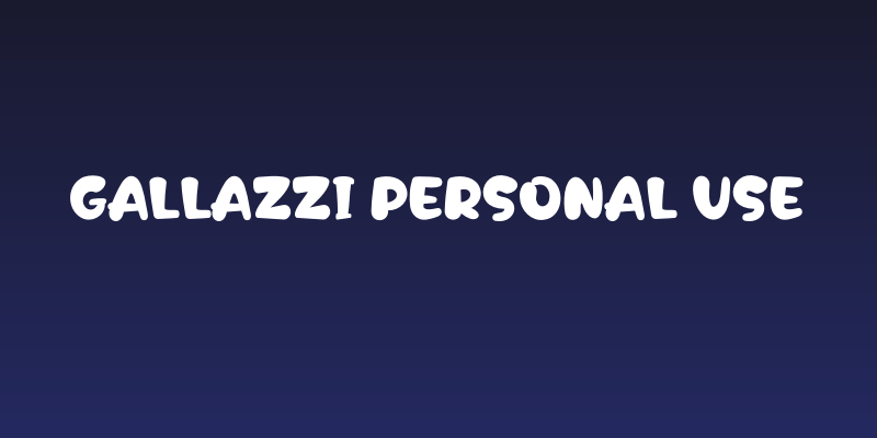 Gallazzi Personal Use Social Header
