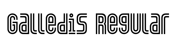 Galledis Regular  免费字体下载