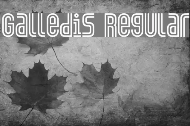 Galledis Regular Font examples