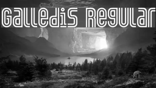 Galledis Regular Font examples