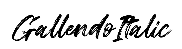 Gallendo Italic  font caratteri gratis
