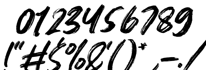 Gallendo Italic Font OTHER CHARS
