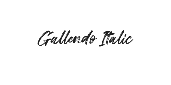 Gallendo Italic Logo