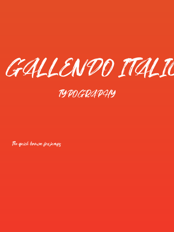 Gallendo Italic Poster