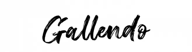 Gallendo  Frei Schriftart Herunterladen