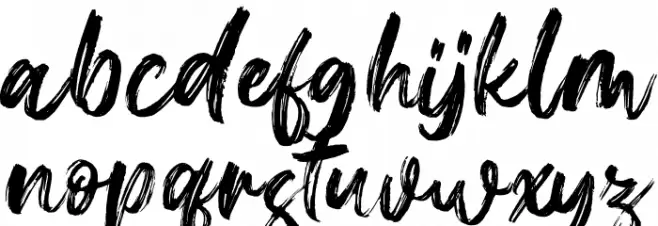 Gallendo Schriftart Kleinbuchstaben