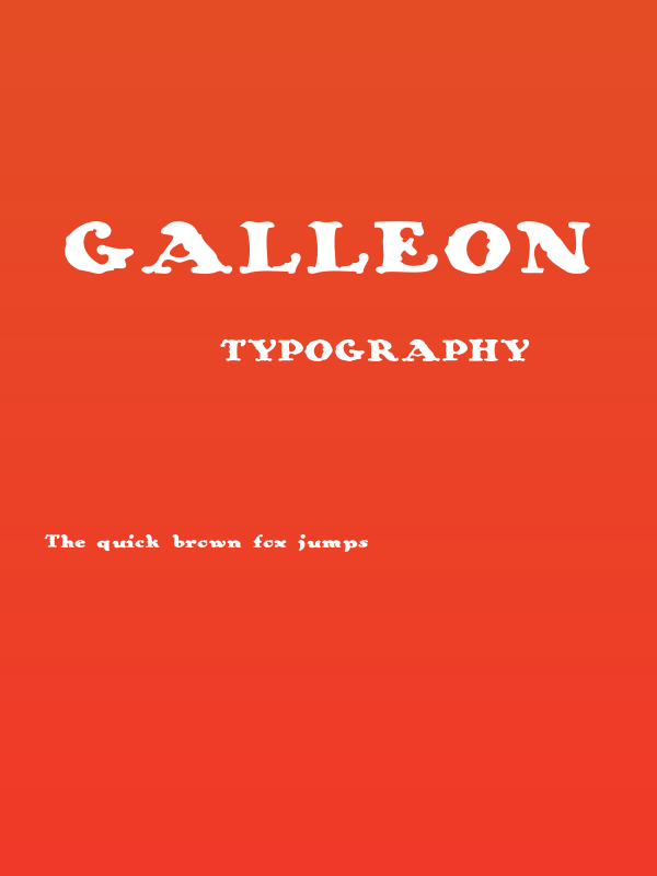 Galleon Poster