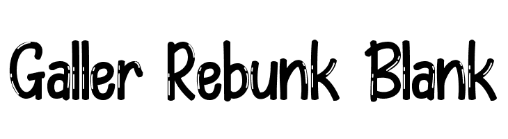 Galler Rebunk Blank  免费字体下载