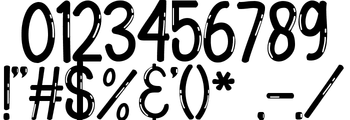 Galler Rebunk Blank Font OTHER CHARS