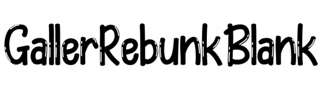Galler Rebunk Blank  नि: शुल्क फ़ॉन्ट्स डाउनलोड