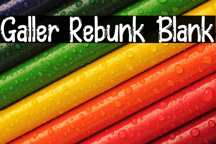 Galler Rebunk Blank Example 1