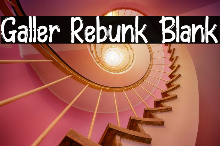 Galler Rebunk Blank Example 2