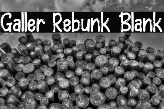 Galler Rebunk Blank फ़ॉन्ट examples