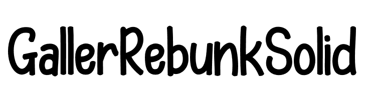 Galler Rebunk Solid  Free Fonts Download