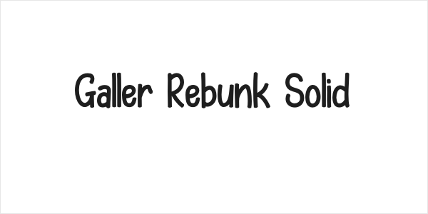 Galler Rebunk Solid Logo