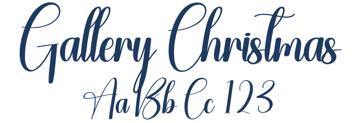 Gallery Christmas Font Preview