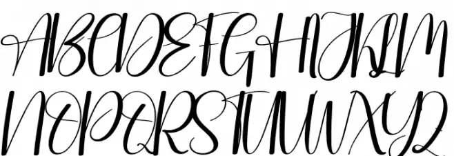 Gallery Christmas Font UPPERCASE