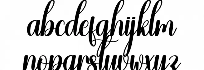 Gallery Christmas Font LOWERCASE