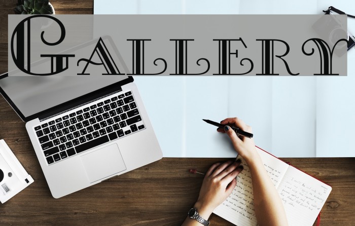Gallery Font examples