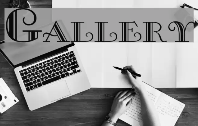 Gallery フォント examples
