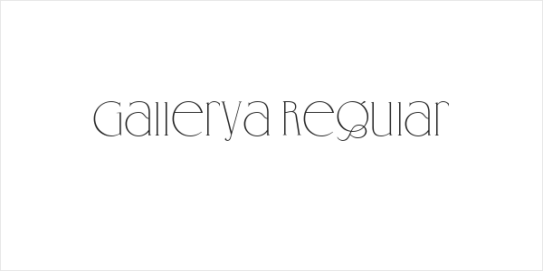 Gallerya Regular Logo