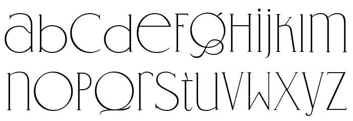 Gallerya Regular Font LOWERCASE