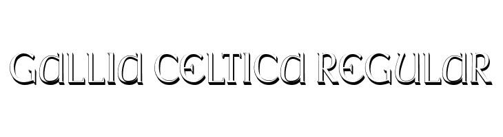 Gallia Celtica Regular  フリーフォントのダウンロード