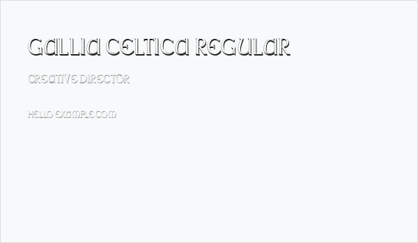 Gallia Celtica Regular Business Card