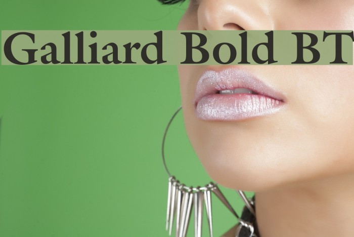 Galliard Bold BT Font examples