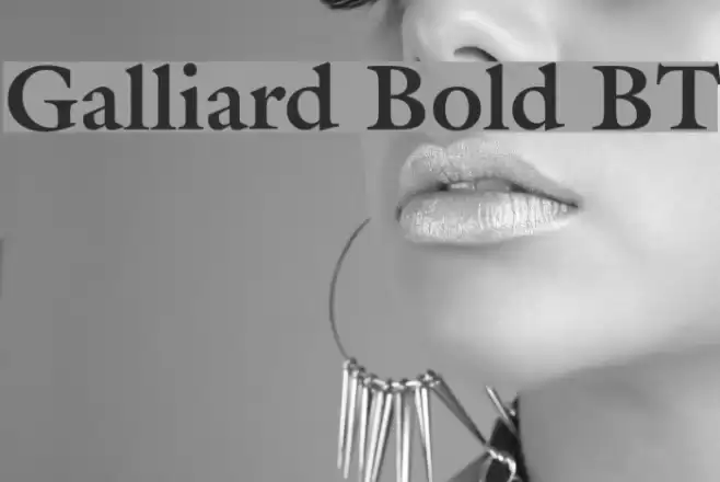 Galliard Bold BT  examples