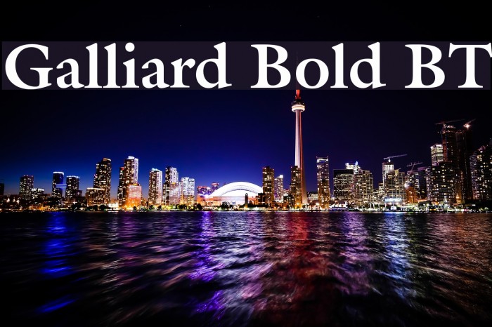 Galliard Bold BT Font examples